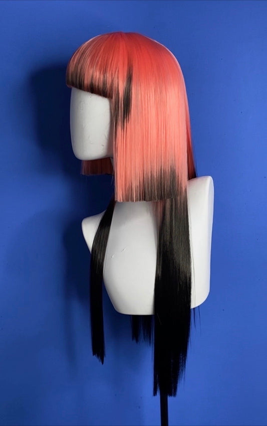 Dip Dye futuristic half bob